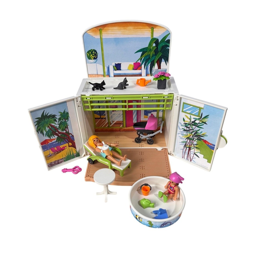 Playmobil My‎ Secret Play Box Summer Villa 6159 Portable Dollhouse with Key